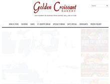 Tablet Screenshot of goldencroissantbakery.com